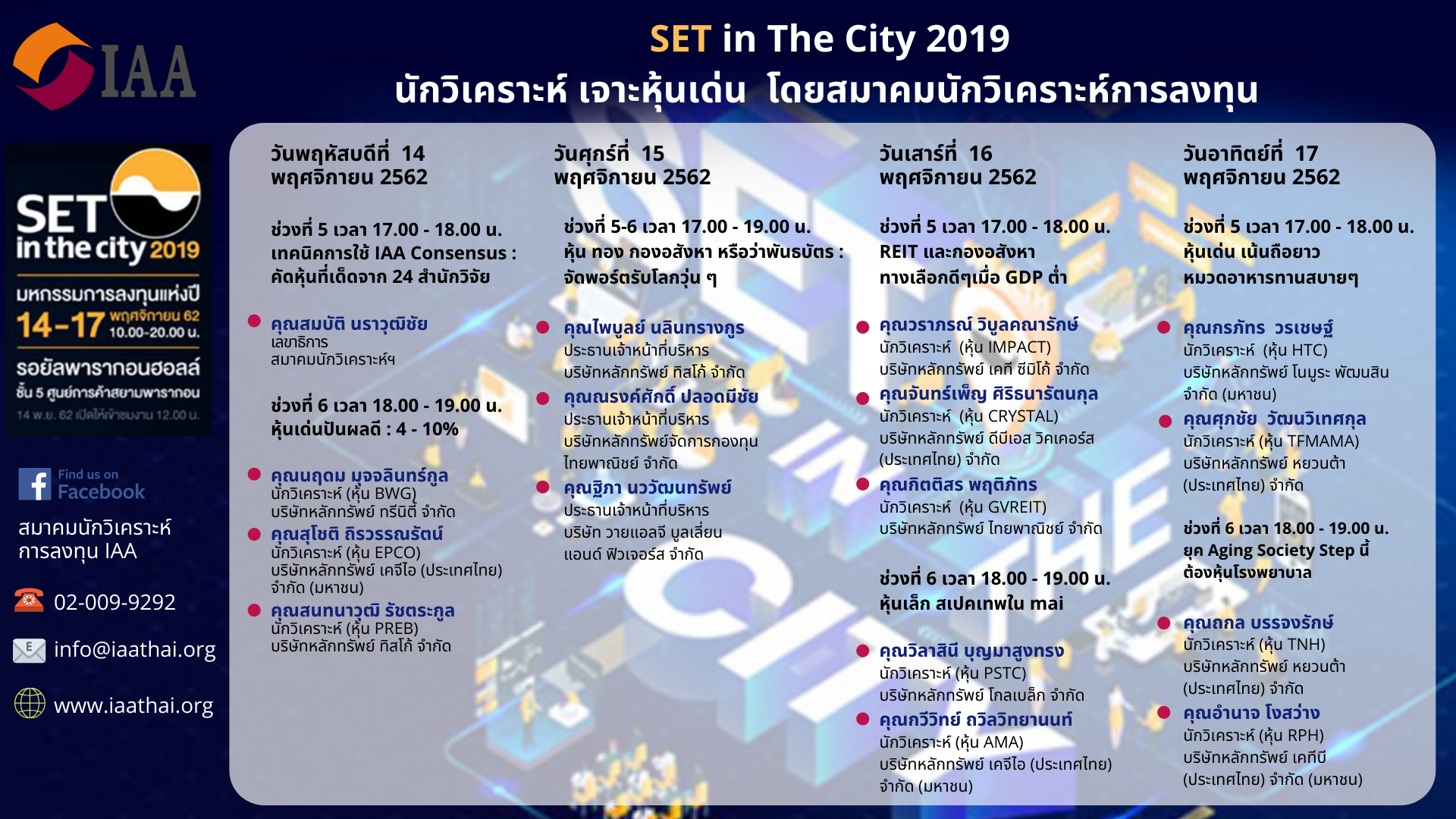 SET in the city 2019